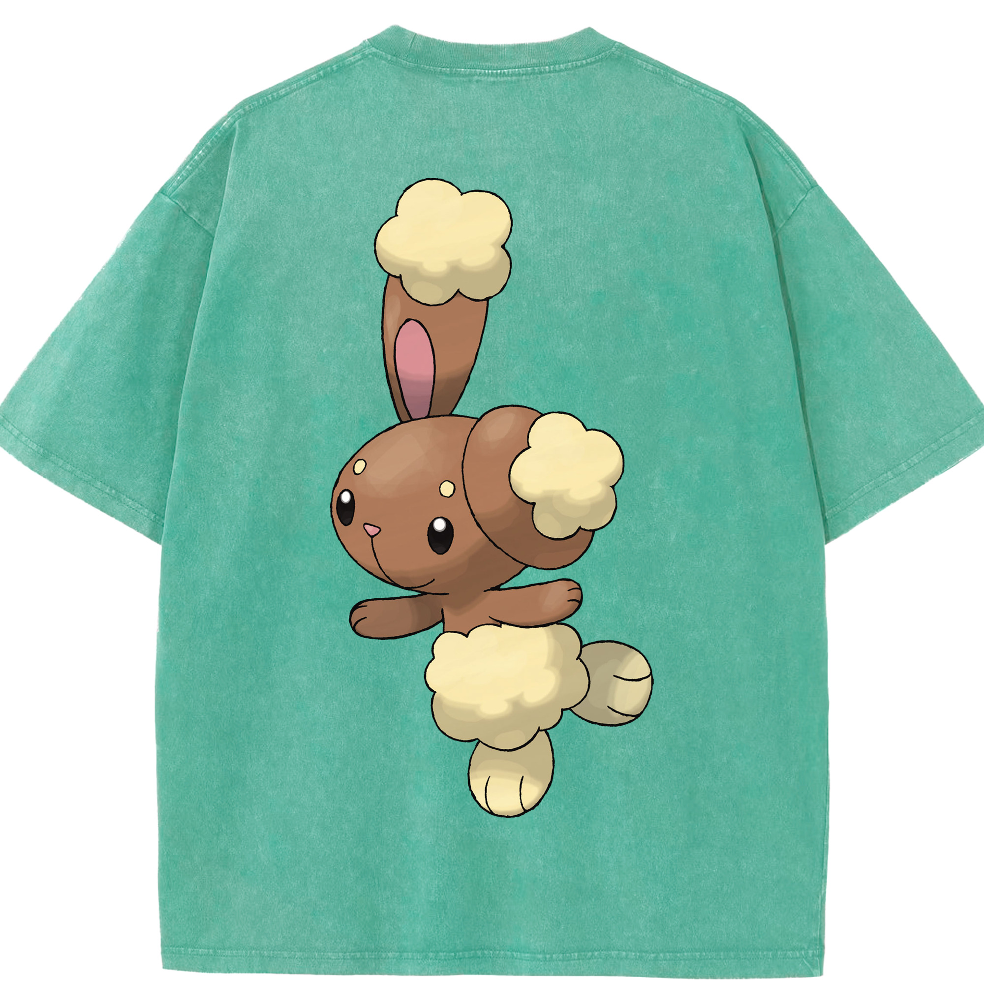 （画像用） ポケットモンスター Pokémon 綿100% ヴィンテージ風 半袖Tシャツ（背面プリント）